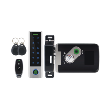 Kit de Cerradura Inteligente / Incluye Teclado y Control Remoto / Soporta Huella, Tarjeta y Contraseña / Teclado Metálico IP65