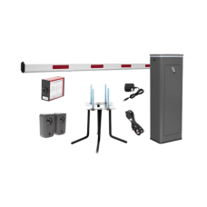 Kit COMPLETO Barrera Izquierda XBF Con Corona LED / Brazo de 3M / Incluye Sensor de Masa, Transformador, Lazo Magnético, Ancla, Fotoceldas y 2 Controles Inalámbricos Kit COMPLETO Barrera Izquierda XBF Con Corona LED / Brazo de 3M / Incluye Sensor de Masa, Transformador, Lazo Magnético, Ancla, Fotoceldas y 2 Controles Inalámbricos