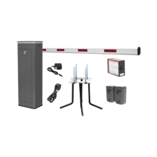 Kit COMPLETO Barrera Derecha XBF Con Corona LED / Brazo de 3M / Incluye Sensor de Masa, Transformador, Lazo Magnético, Ancla, Fotoceldas y 2 Controles Inalámbricos Kit COMPLETO Barrera Derecha XBF Con Corona LED / Brazo de 3M / Incluye Sensor de Masa, Transformador, Lazo Magnético, Ancla, Fotoceldas y 2 Controles Inalámbricos