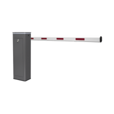 Kit de Barrera Vehicular Derecha y Brazo de 3 Metros / Finales de Carrera Ajustables por Programación / Movimiento Fluido / Diseño Elegante Color Gris / Con Corona Led Semaforizada