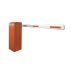 Barrera vehicular derecha / Soporta brazo de hasta 3 m / Apertura en 1.5 s /Final de carrera ajustable por programación / Movimiento fluido / Diseño elegante color naranja
