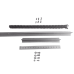 Extensión de Riel Tipo T para Portones / 1 Metro / Cadena de Alta Resistencia 2 mts / Conector Modular para Múltiples Secciones / Compatible con ACCESSRAILT3 / Bracket y Tornillería Incluidos