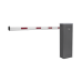Kit de Barrera Vehicular Izquierda y Brazo de 3 Metros / Finales de Carrera Ajustables por Programación / Movimiento Fluido / Diseño Elegante Color Gris / Con Corona Led Semaforizada