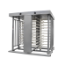 Torniquete Doble / Cuerpo Completo / Interior/Exterior / 100% Acero con Pintura Gris / EJE CENTRAL de Acero Inoxidable / Acabado de Lujo / Alto Tráfico