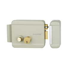 Cerradura Eléctrica con Botón de Salida/ Incluye Llave  / Exterior / Derecha