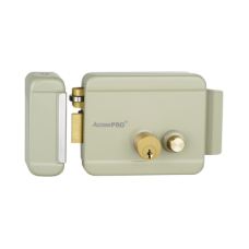 Cerradura Eléctrica con Botón de Salida / Incluye Llave  / Exterior / Izquierda