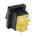Interruptor tipo Switch con Led Color Verde / IP65 / Diseño Industrial / NO, COM, NC / Terminales tipo F1