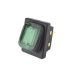 Interruptor tipo Switch con Led Color Verde / IP65 / Diseño Industrial / NO, COM, NC / Terminales tipo F1