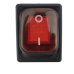Interruptor tipo Switch con Led Color Rojo / IP65 / Diseño Industrial / NO, COM, NC / Terminales tipo F1