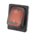 Interruptor tipo Switch con Led Color Rojo / IP65 / Diseño Industrial / NO, COM, NC / Terminales tipo F1