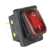 Interruptor tipo Switch con Led Color Rojo / IP65 / Diseño Industrial / NO, COM, NC / Terminales tipo F1