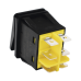 Interruptor tipo Switch con Led Color Verde / IP65 / Diseño Industrial con panel de Aluminio / NO, COM, NC / Terminales tipo F1