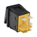 Interruptor tipo Switch con Led Color Rojo / IP65 / Diseño Industrial con panel de Aluminio / NO, COM, NC / Terminales tipo F1