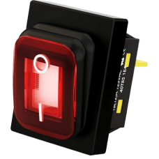 Interruptor tipo Switch con Led Color Rojo / IP65 / Diseño Industrial / NO, COM, NC / Terminales tipo F1 Interruptor tipo Switch con Led Color Rojo / IP65 / Diseño Industrial / NO, COM, NC / Terminales tipo F1