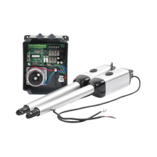 Kit de brazos para automatizar portones vehiculares abatibles de 2 hojas/ 3 Mts / 300 Kg / Uso solo residencial / Compatible con respaldo de energía Kit de brazos para automatizar portones vehiculares abatibles de 2 hojas/ 3 Mts / 300 Kg / Uso solo residencial / Compatible con respaldo de energía