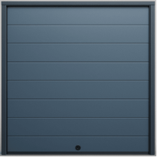 Puerta D / Garage D / Alta Calidad / Linea Central / Color GRIS /  acabdo DELUXE / 16X8 pies / AISLADA / Estilo Americana.