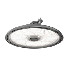 Luminaria LED High Bay Redonda REBL / 24 000- 27 000 -30 000 Lúmenes / 150-170-200W / 3500K-4000-5000 K CCT Switchable / IP66 NEMA 4X / IK10 / UVOLT 120-347V / DLC Premium