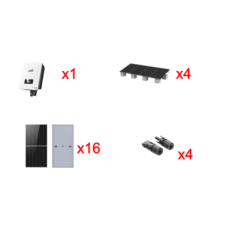 Kit Solar Interconexion  / 10kW  220Vca / Inversor AFORE / Montaje Incluido