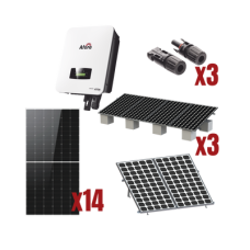 Kit Solar Interconexion  / 8kW  220Vca / Inversor AFORE / Montaje Incluido