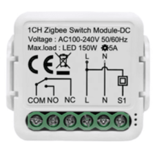 ZigBee Modulo switch relevador salida de Contacto Seco /  100-240V / 5A / 150W LED
