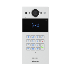 Videoportero SIP / Teclado y Lector de Tarjeta / Notificación App / Notificación Llamada Telefónica / Configuración en la Nube / POE / IP65 / Cámara de 2 MP / NFC / PIN Temporal para Visitas / Control de 2 Puertas Videoportero SIP / Teclado y Lector de Tarjeta / Notificación App / Notificación Llamada Telefónica / Configuración en la Nube / POE / IP65 / Cámara de 2 MP / NFC / PIN Temporal para Visitas / Control de 2 Puertas
