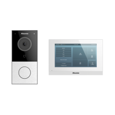 Kit de Videoportero Akuvox WIFI/ Monitor Linux de 7 Pulgadas/ 100% en la Nube / POE / Bluetooth / NFC / Lector de Tarjetas MIFARE / ONVIF / IP65 / Cámara 2 MP / Botón con Iluminación / Control de 1 Puerta / Entradas de Alarma