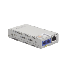 Convertidor de medios Gigabit Ethernet a fibra óptica, conector SC, monomodo (SMF), versión TAA (Trade Agreement Act), 10 Km