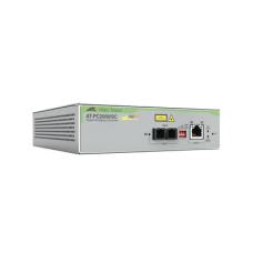 Convertidor de medios Gigabit Ethernet PoE+ a fibra óptica, conector SC, multimodo (MMF), distancia hasta 550 m