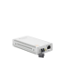 Convertidor de medios Gigabit Ethernet a fibra óptica, conector LC, multimodo (MMF), distancia de 220 hasta 500 m, con fuente de alimentación multi-región