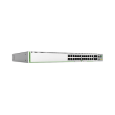 (GS980MX/28) Switch Stack L3, 24 puertos 10/100/1000-T, 4 Puertos SFP+ 10G, Fuente de poder fija