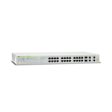 WebSmart Switch, 24 puertos PoE+ 10/100 Mbps + 2 puertos 10/100/1000 Mbps + 2 SFP Gigabit Combo, 193 W