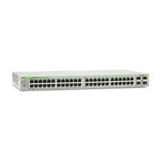 Switch PoE+ Gigabit WebSmart de 48 puertos 10/100/1000 Mbps (24 Puertos PoE) + 4 puertos gigabit SFP (Combo), 370 W Switch PoE+ Gigabit WebSmart de 48 puertos 10/100/1000 Mbps (24 Puertos PoE) + 4 puertos gigabit SFP (Combo), 370 W