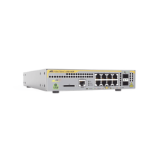 Switch PoE+ Administrable Capa 3 D/8 Ptos 10/100/1000 + 2 SFP Incluye Montaje AT-RKMT-J14 Switch PoE+ Administrable Capa 3 D/8 Ptos 10/100/1000 + 2 SFP Incluye Montaje AT-RKMT-J14