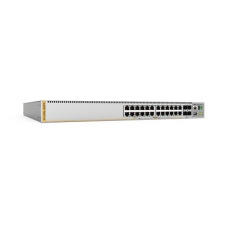 Switch Inteligente Empresarial para Distribución,  PoE+, Stackable, Capa 3, 24 puertos Gbps + 4 puertos SFP+ 10 G, 740 W, Doble fuente PSU, Serie x530L