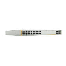 Switch PoE+ Stackeable Capa 3, 24 puertos 10/100/1000 Mbps + 4 puertos SFP+ 10 G y dos bahías hotswap PSU, Versión Federal Switch PoE+ Stackeable Capa 3, 24 puertos 10/100/1000 Mbps + 4 puertos SFP+ 10 G y dos bahías hotswap PSU, Versión Federal