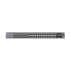 Switch Gigabit PoE+ Administrable / 24 puertos 10/100/1000 Mbps (16 de ellos POE+) + 2 Puertos SFP Uplink / Hasta 240W / Alta LabsCloud.