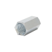 Cople hexagonal roscado cuerda maquina galvanizado de  12.7 mm (1/2
