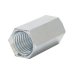 Cople hexagonal roscado cuerda máquina galvanizado de 15.9 mm (5/8