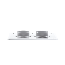 Placa pasamuro con capacidad de 2 botas de 4