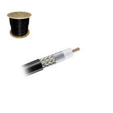 Cable Coaxial de Malla de Cobre EstaÑada, 50 Ohms, Retardante de Fuego, Carrete de 305 Metros (1000 Pies)