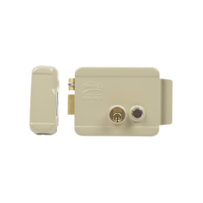 Cerradura Eléctrica / Incluye Llave /Con Botón integrado / Izquierda / Exterior