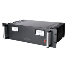 Fuente de poder  13.8Vcc, 35A, lineal regulada con circuito cargador de baterías, para instalación en rack