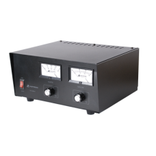 Fuente de poder 13.8Vcc, 35A, lineal, voltaje y corriente variable con medidores