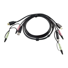 Cable KVM USB HDMI | Audio | 1.8m | Conexión de PC a Conmutador KVM | Compatible con Conmutadores ATEN Cable KVM USB HDMI | Audio | 1.8m | Conexión de PC a Conmutador KVM | Compatible con Conmutadores ATEN