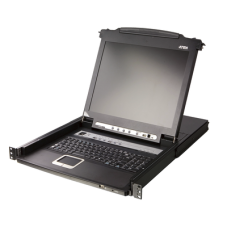 Consola LCD single rail con switch KVM integrado |VGA PS/2-USB de 8 puertos | Conexión Daisy Chain | Módulo LCD 17 Consola LCD single rail con switch KVM integrado |VGA PS/2-USB de 8 puertos | Conexión Daisy Chain | Módulo LCD 17