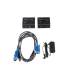 Extensor KVM USB | Acceso remoto PC | Hasta 100 m Cat5e | 1920x1200 | Protección ESD | Ajuste deskew