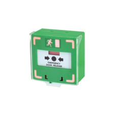 Estación manual de emergencia con iluminación color verde