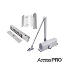 KIT INC CHAPA MAGNETICA DE 600LBS  / MONTAJE TIPO Z Y L  / CIERRA PUERTAS