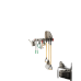 Estante de Almacenamiento de Pared Versátil de Alta Resistencia (en 3 Placas de Pared)