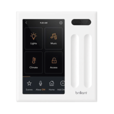 Control touch desde su pantalla en pared, compatible con 2 cargas para controlar iluminación.